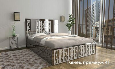 Кровать глянец премиум Наоми 141